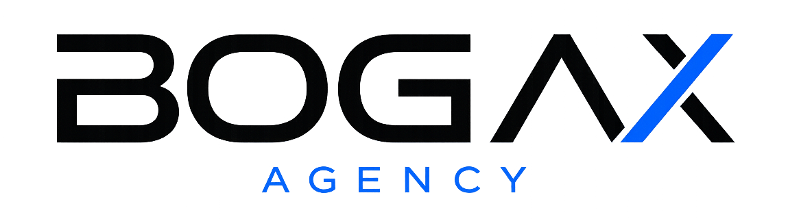 Logo de la empresa "Bogax Agency"