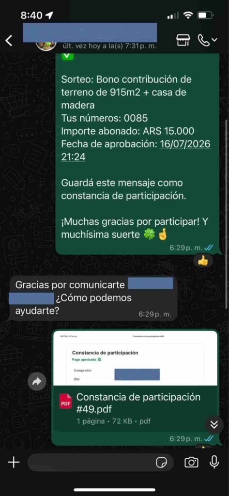comprobantes de compra
